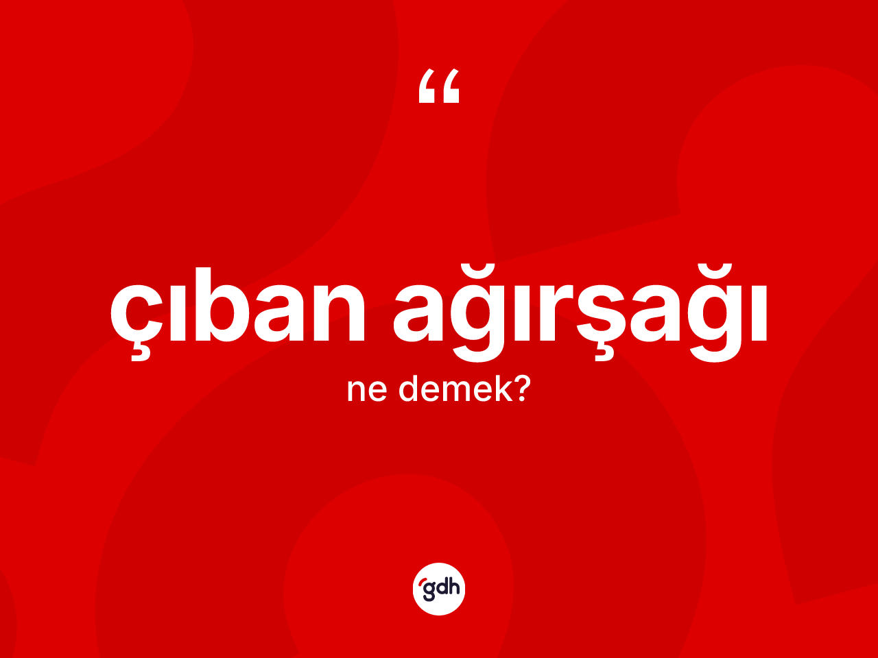Çıban ağırşağı kelimesi nedir? Çıban ağırşağı kelimesinin kaç farklı anlamı var?