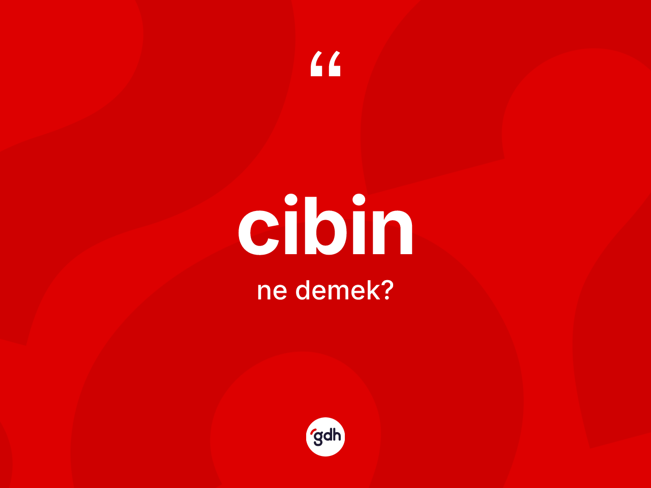 Cibin kelimesi ne anlama gelir? Cibin kelimesinin kaç farklı anlamı var?