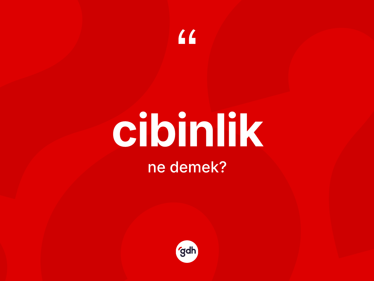 Cibinlik kelimesinin tanımı nedir? Cibinlik kelimesinin kaç farklı anlamı var?