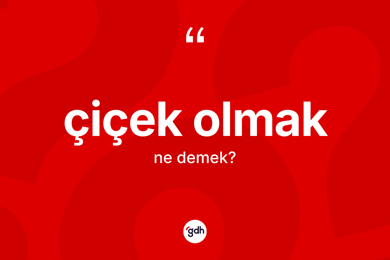 Çiçek olmak nedir? Çiçek olmak ifadesinin kaç farklı anlamı var?