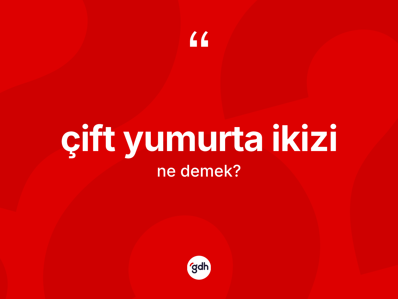 Çift yumurta ikizi kelimesinin sözlükteki tanımı nedir? Çift yumurta ikizi kelimesinin kaç farklı anlamı var?
