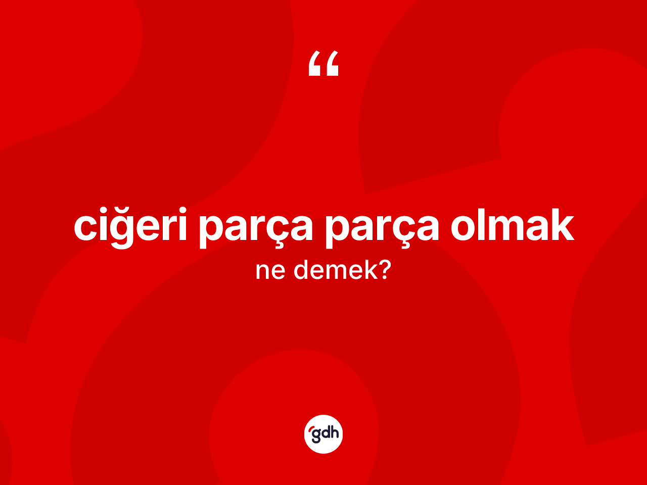 Ciğeri parça parça olmak ifadesinin sözlükteki anlamı nedir? Ciğeri parça parça olmak ifadesi nerede kullanılır?