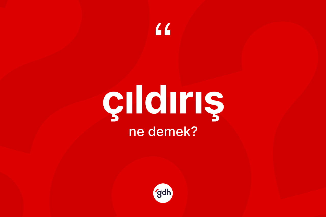 Çıldırış kelimesinin tanımı nedir?