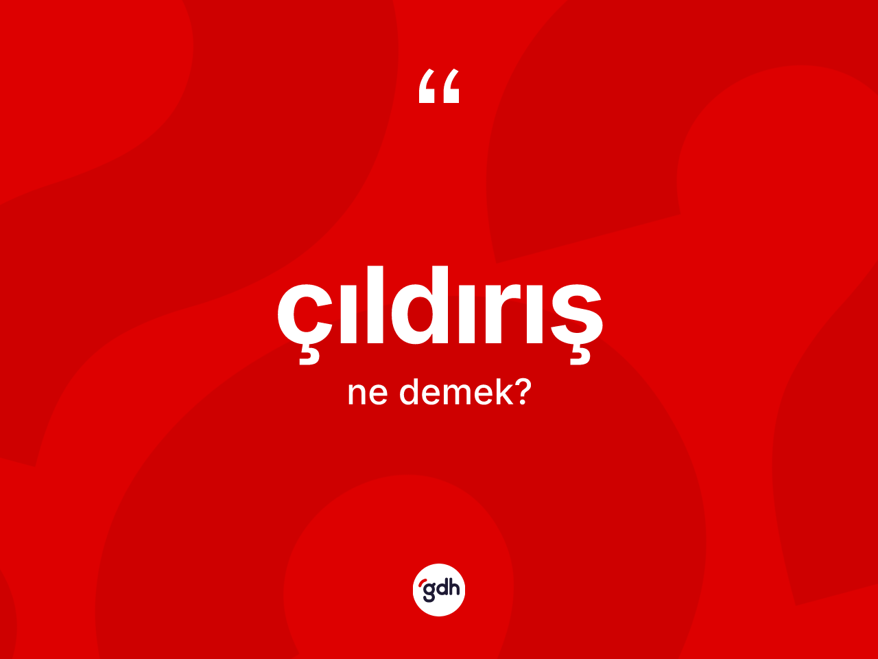 Çıldırış kelimesinin tanımı nedir? Çıldırışın kısaca tanımı nedir?