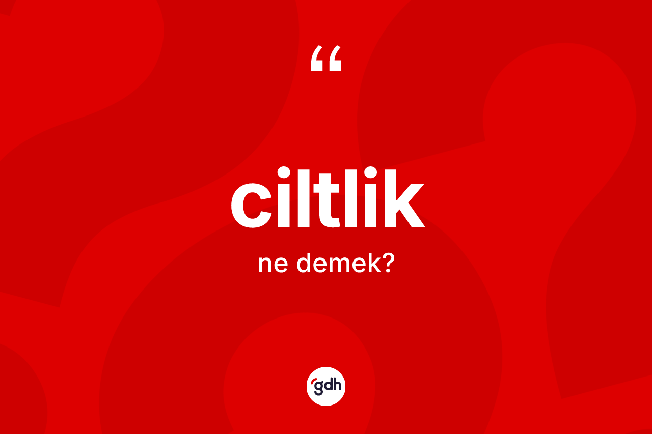 Ciltlik kelimesi ne demek? Ciltliğin TDK'ya göre anlamı nedir?
