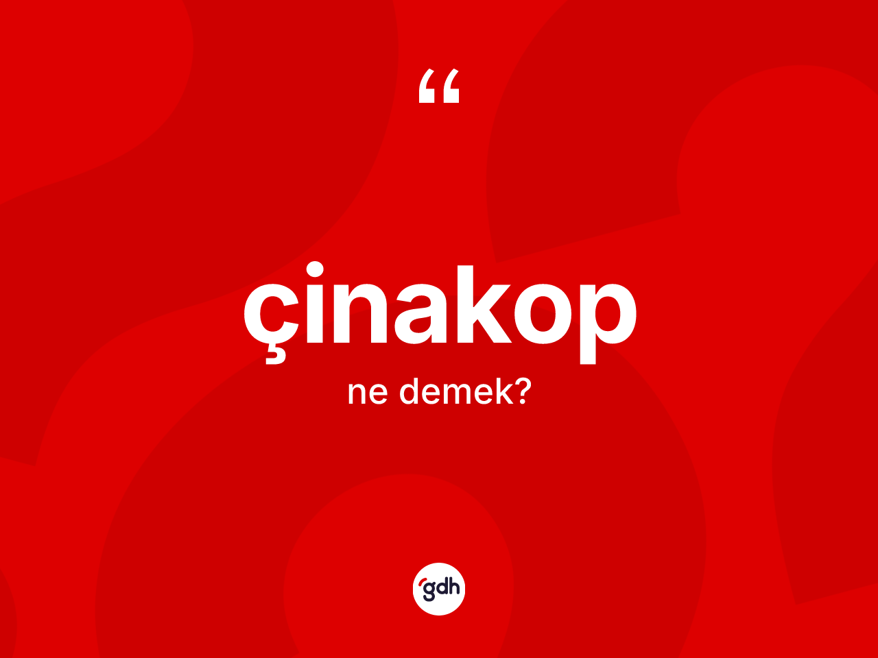 Çinakop kelimesinin sözlükteki tanımı nedir? Çinakop kelimesinin TDK'ya göre açıklaması nedir?