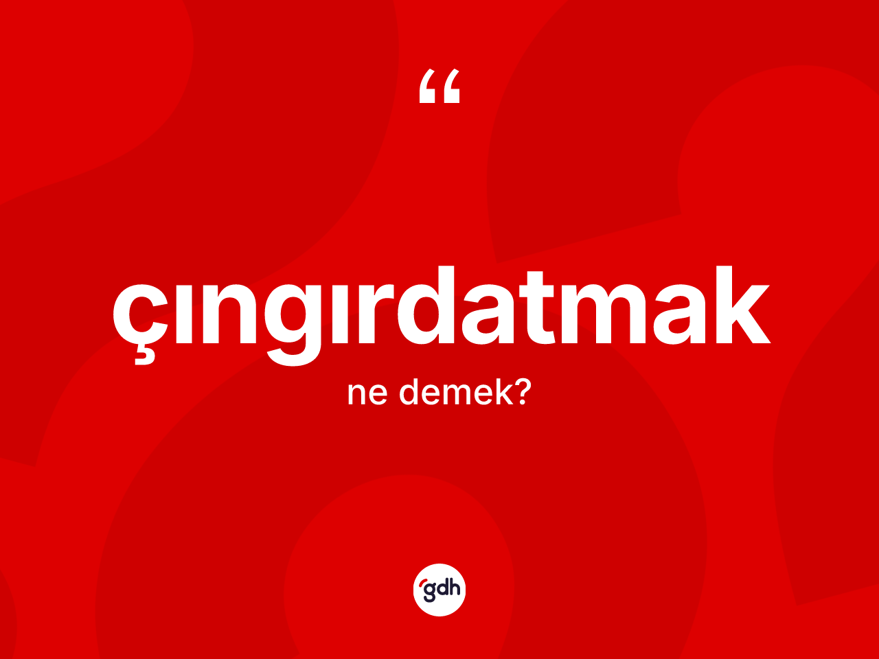 Çıngırdatmak kelimesinin tanımı nedir? Çıngırdatmak kelimesinin TDK'ya göre açıklaması nedir?