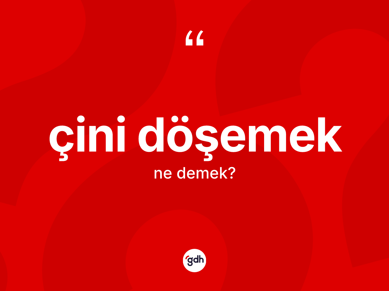 Çini döşemek ne demek? Çini döşemek ifadesi hangi durumlarda kullanılır