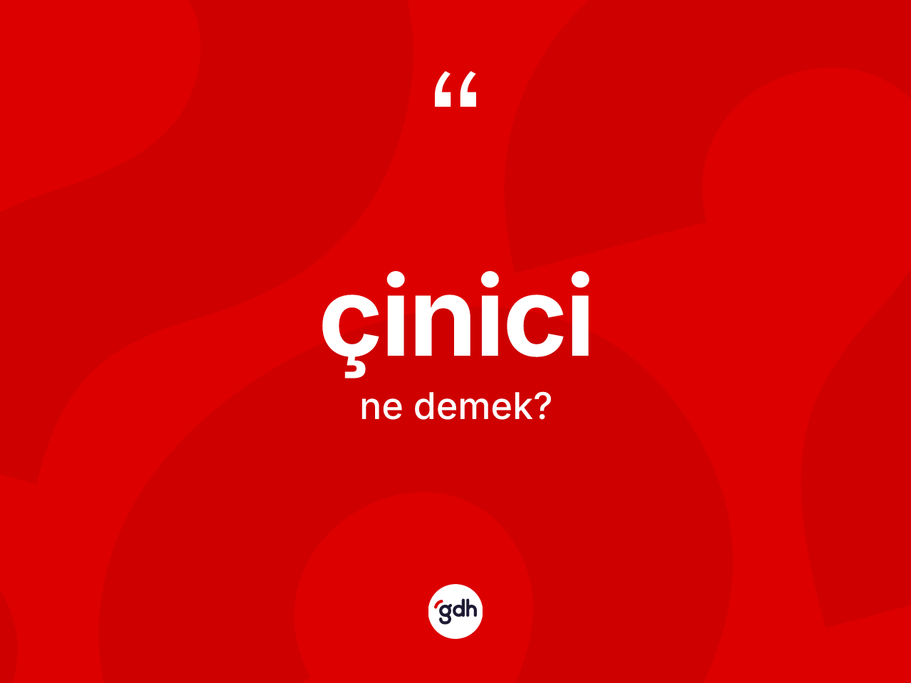 Çinici kelimesinin tanımı nedir? Çinicinin TDK'ya göre anlamı nedir?