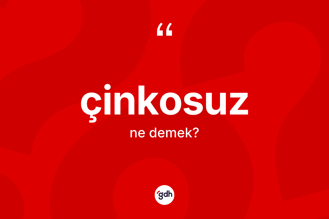 Çinkosuz kelimesi nedir? Çinkosuzun kısaca tanımı nedir?