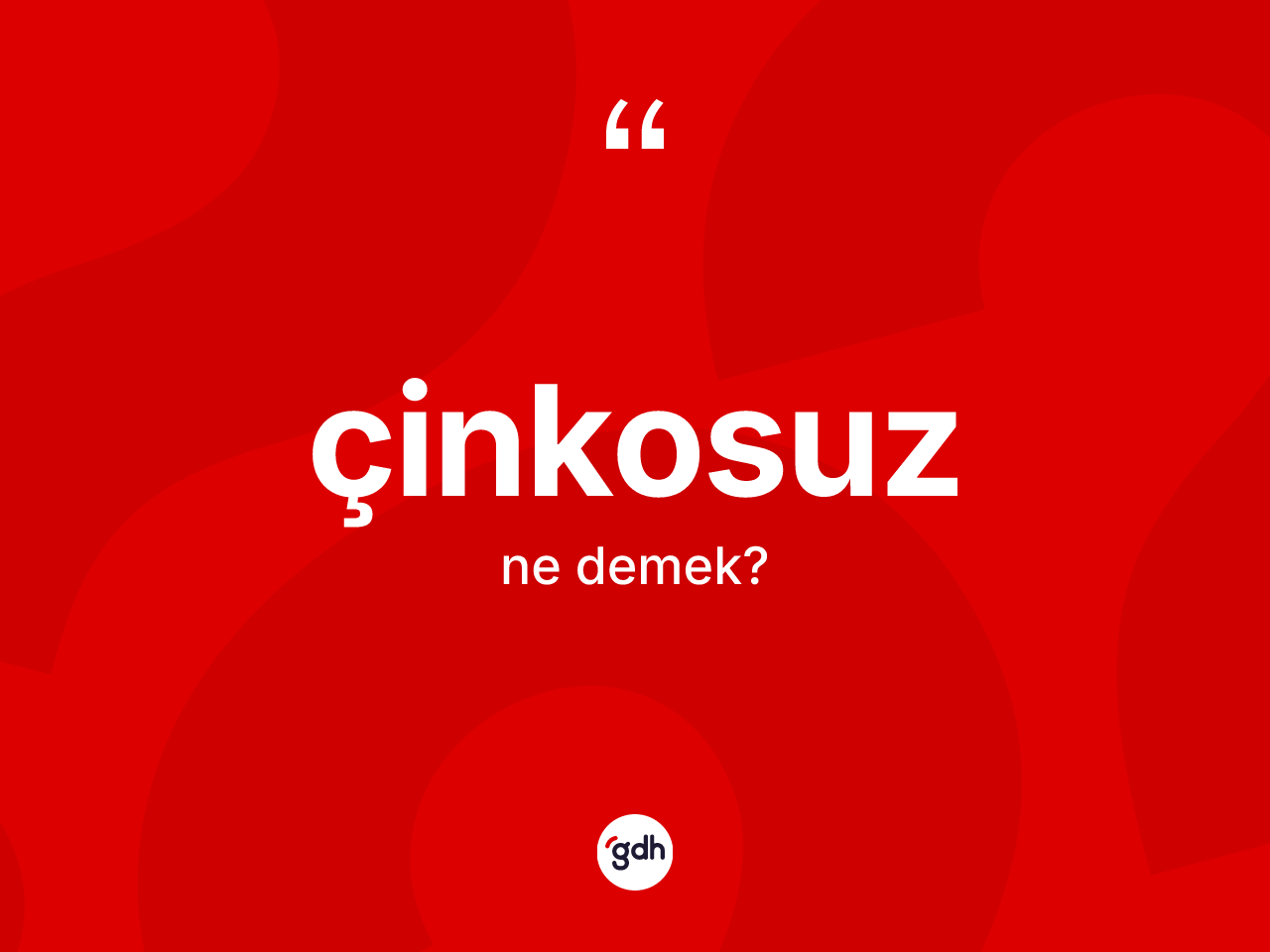 Çinkosuz kelimesi nedir? Çinkosuzun kısaca tanımı nedir?