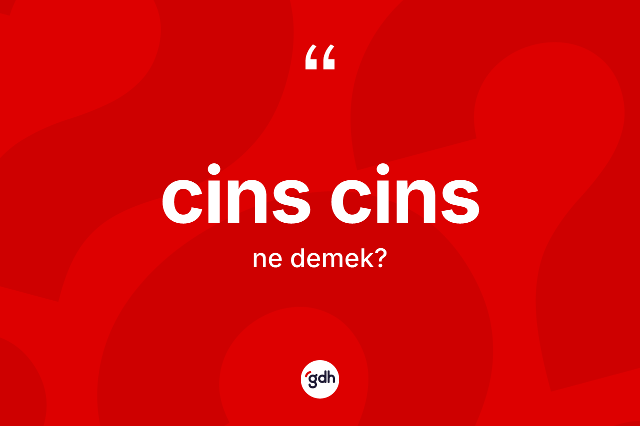 Cins cins nedir?