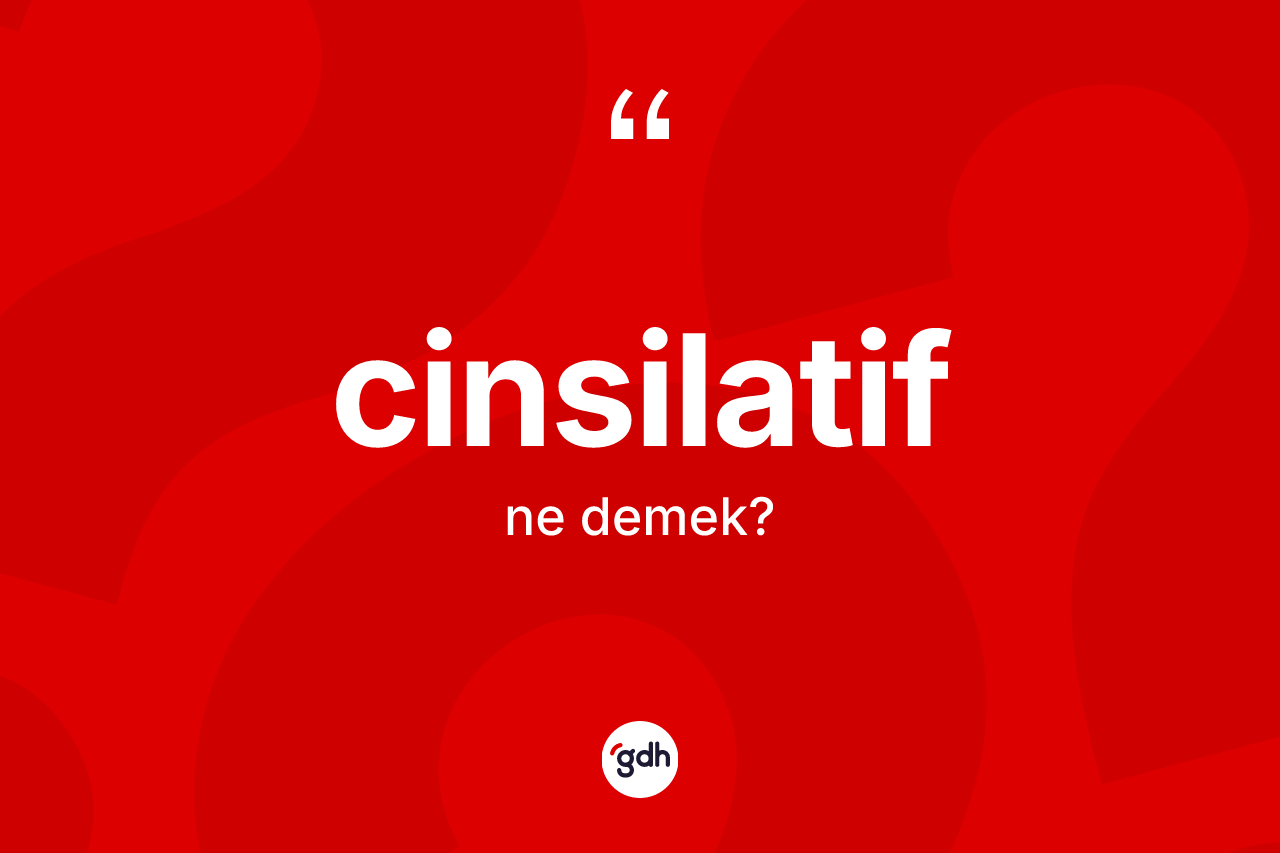 Cinsilatif kelimesi nedir?