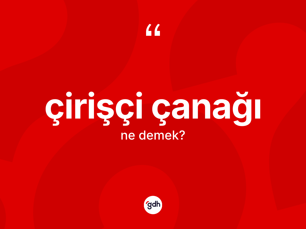 Çirişçi çanağı kelimesinin sözlükteki tanımı nedir? Çirişçi çanağının sözlükteki anlamı nedir?