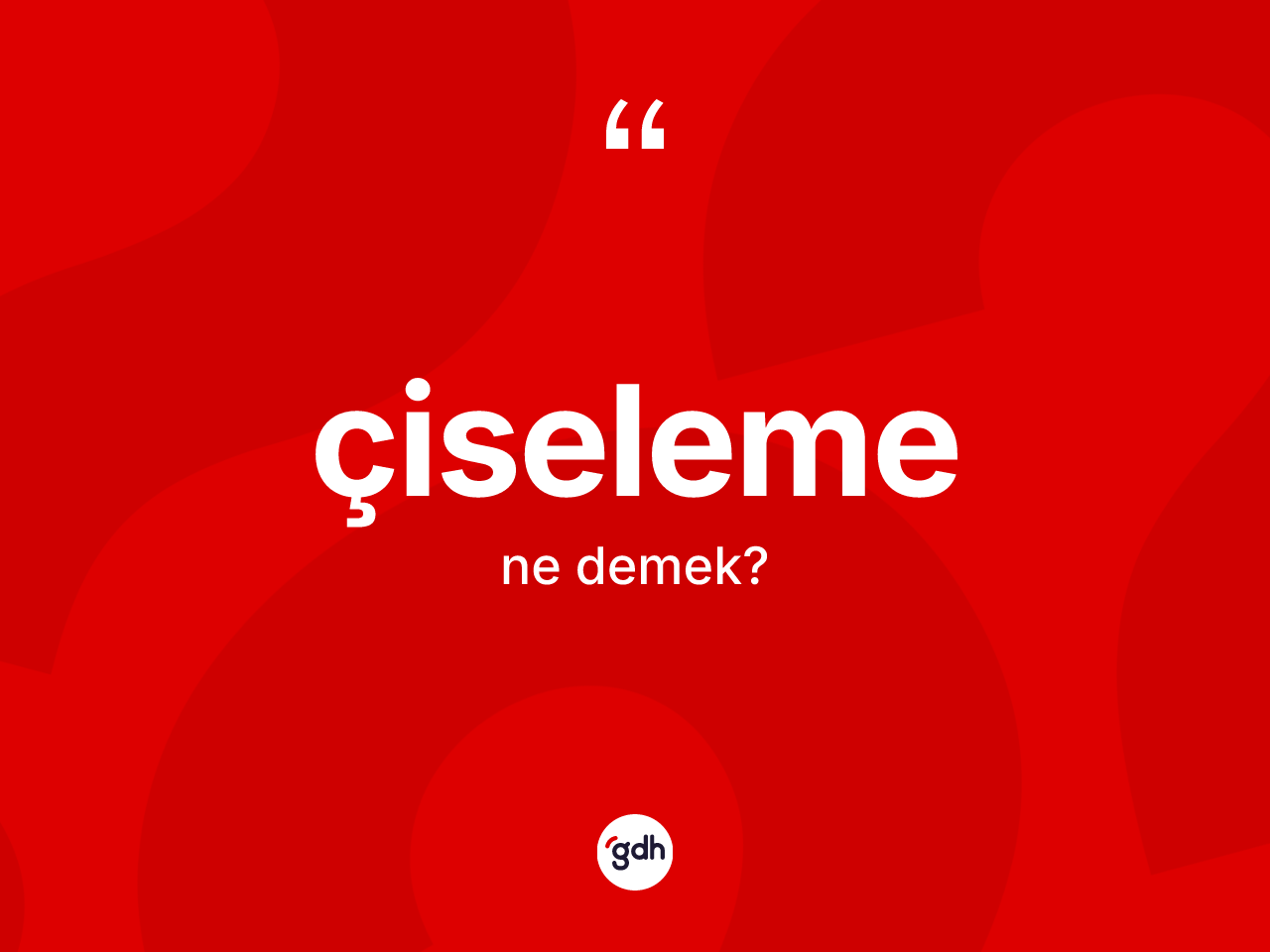 Çiseleme kelimesi ne anlama gelir? Çiseleme kelimesinin TDK anlamı nedir?