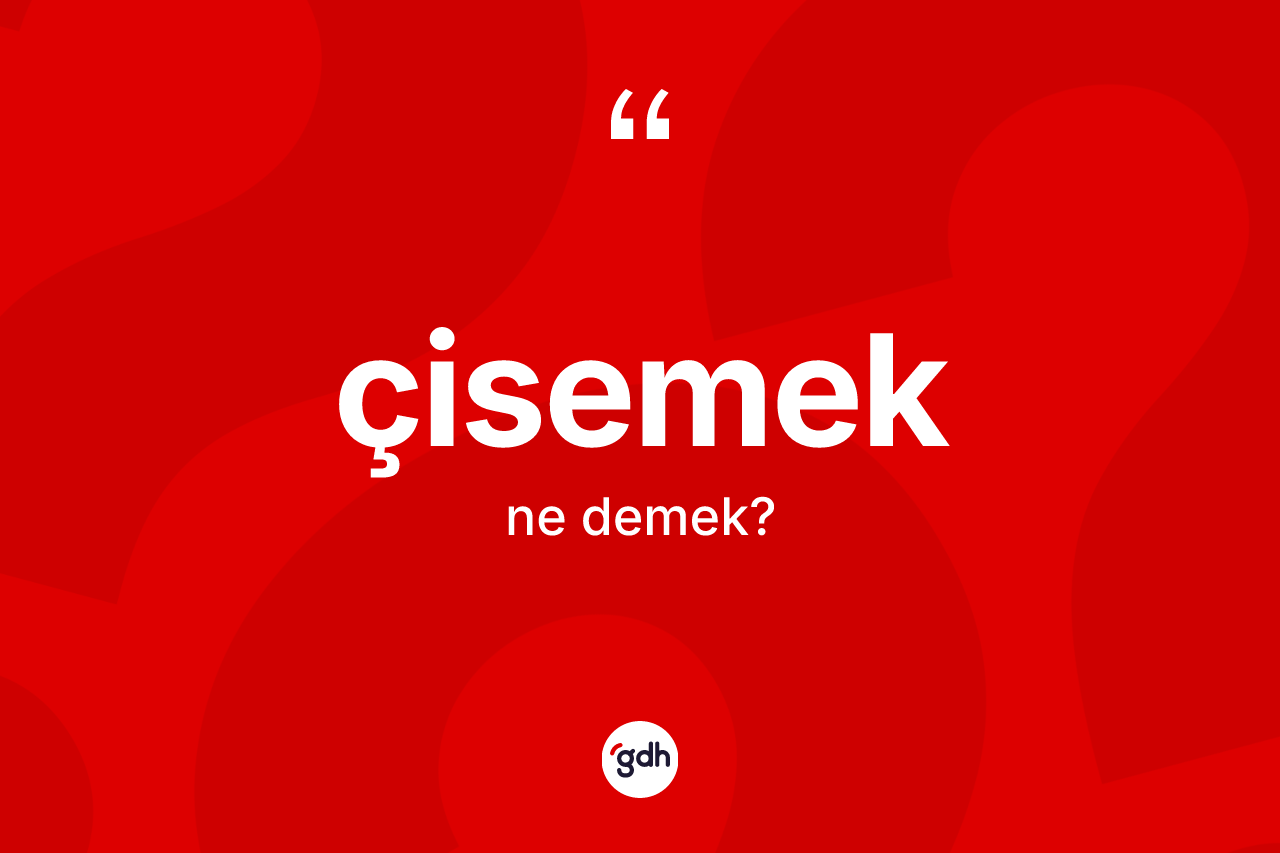 Çisemek kelimesinin sözlükteki tanımı nedir? Çisemeğin TDK'ya göre anlamı nedir?