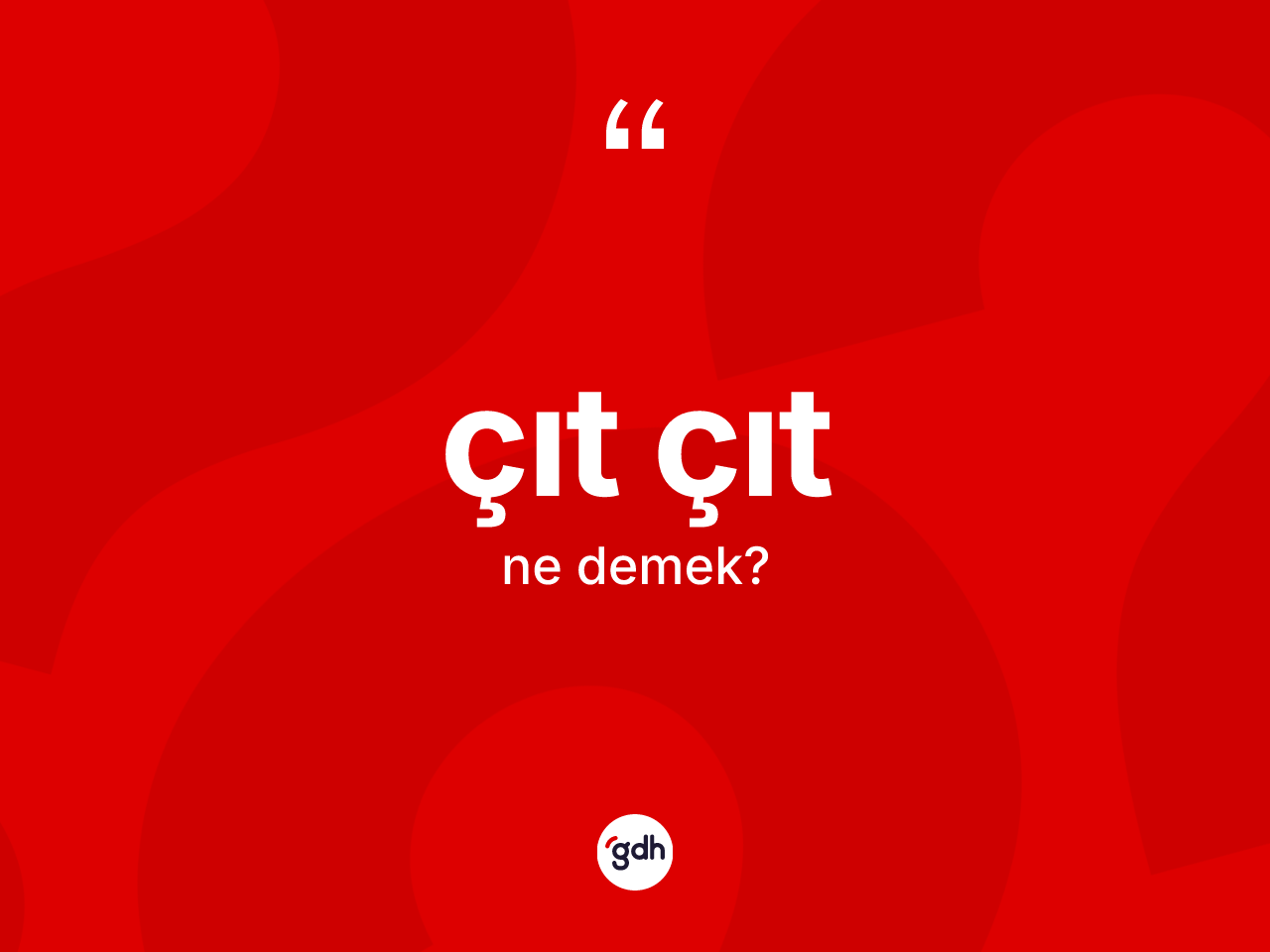 Çıt çıt ne demek? Çıt çıtın TDK'ya göre anlamı nedir?