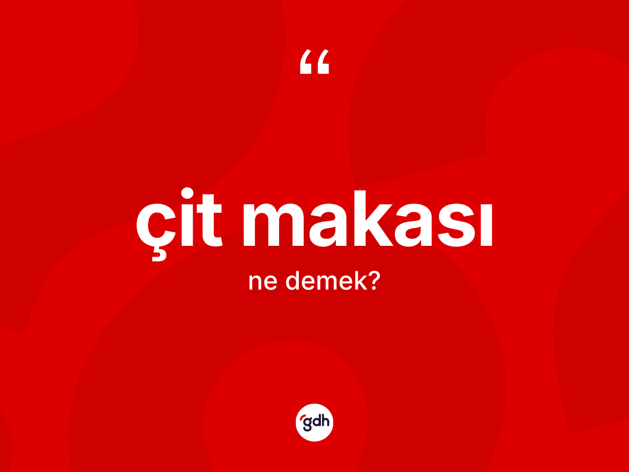 Çit makası nedir? Çit makası kelimesinin özellikleri nelerdir?