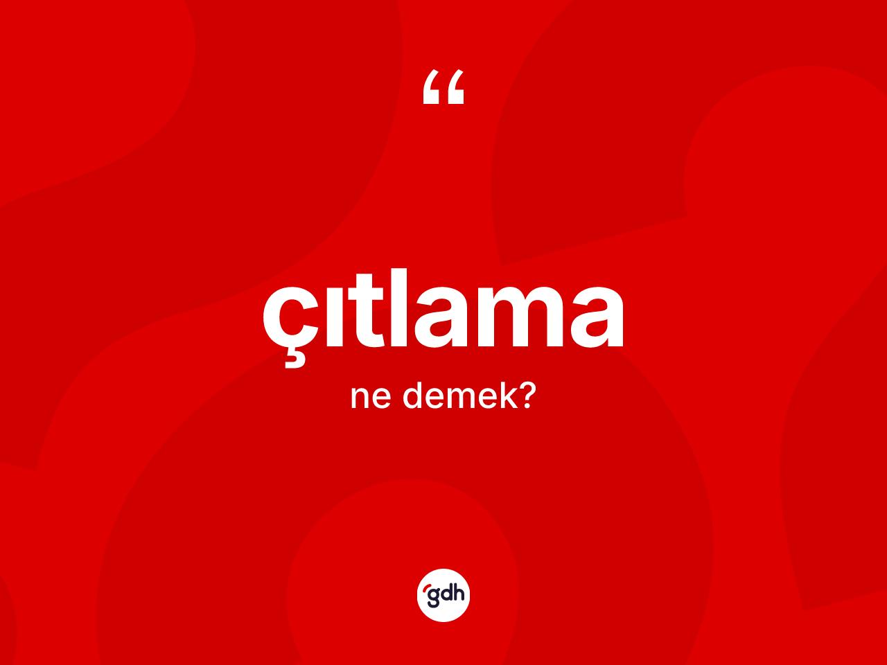 Çıtlama kelimesinin anlamı nedir? Çıtlamanın TDK'ya göre anlamı nedir?