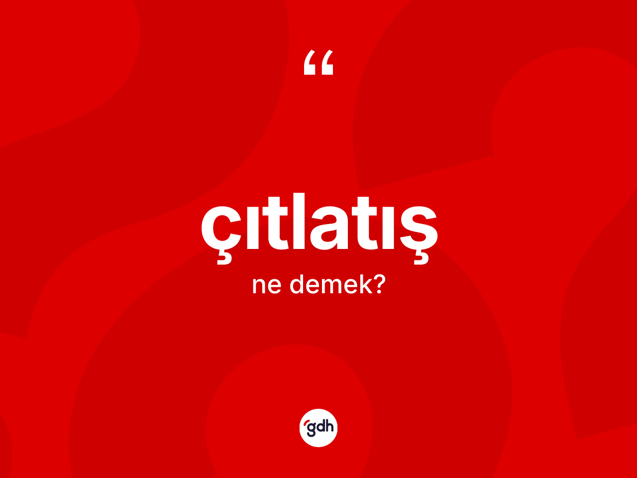 Çıtlatış kelimesinin sözlükteki tanımı nedir? Çıtlatış kelimesinin TDK'ya göre açıklaması nedir?