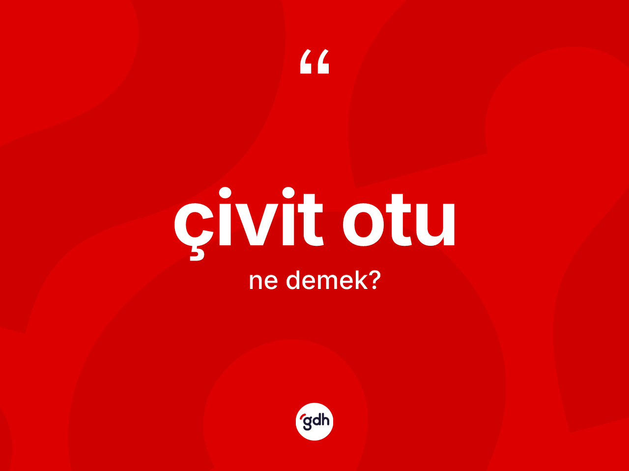 Çivit otu kelimesi nedir? Çivit otunun sözlükteki anlamı nedir?