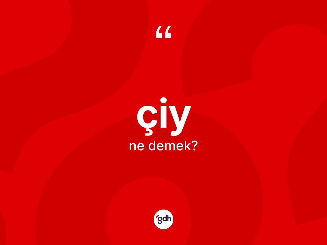 Çiy kelimesi ne anlama gelir? Çiy kelimesinin TDK'ya göre açıklaması nedir?