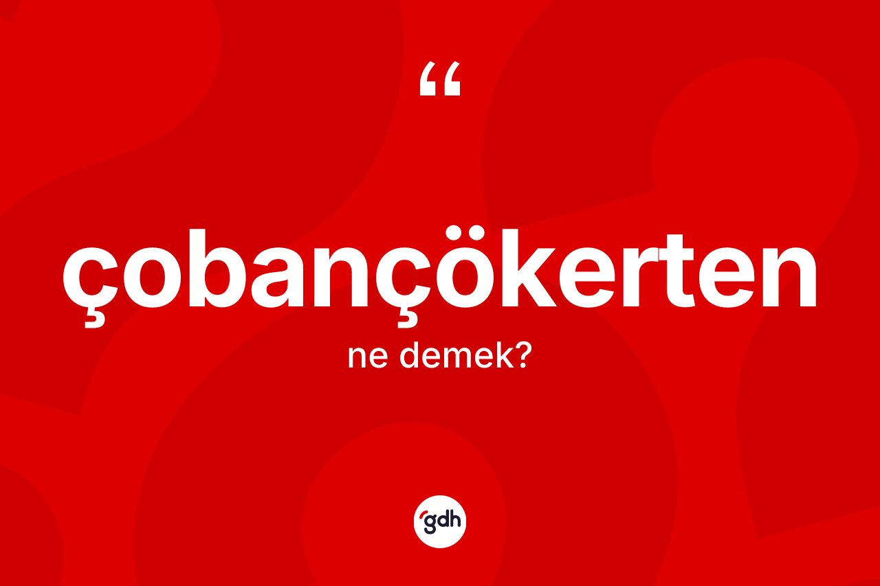 Çobançökerten kelimesinin sözlükteki tanımı nedir? Çobançökerten kelimesinin özellikleri nelerdir?