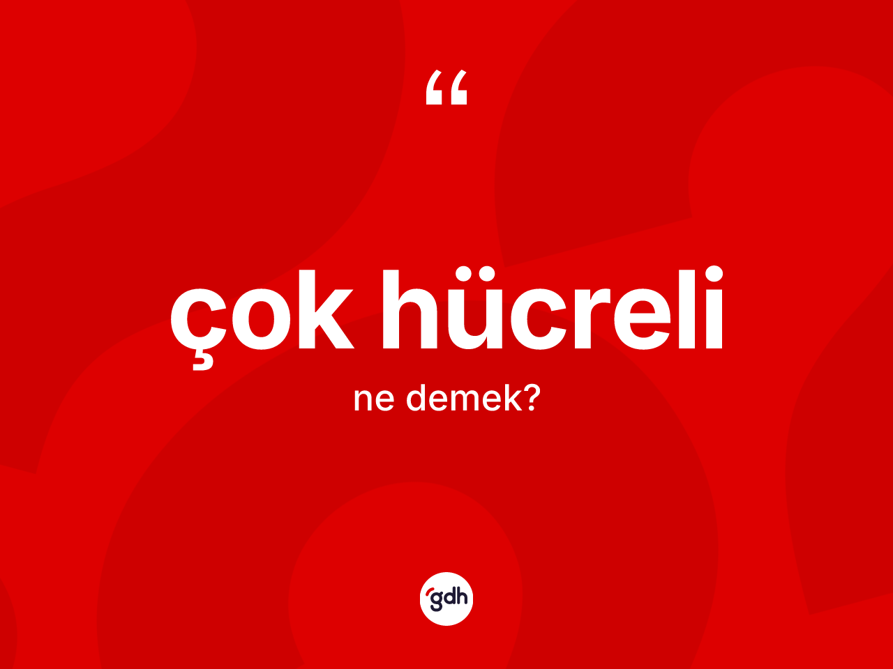 Çok hücreli kelimesi ne anlama gelir? Çok hücrelinin TDK'ya göre anlamı nedir?