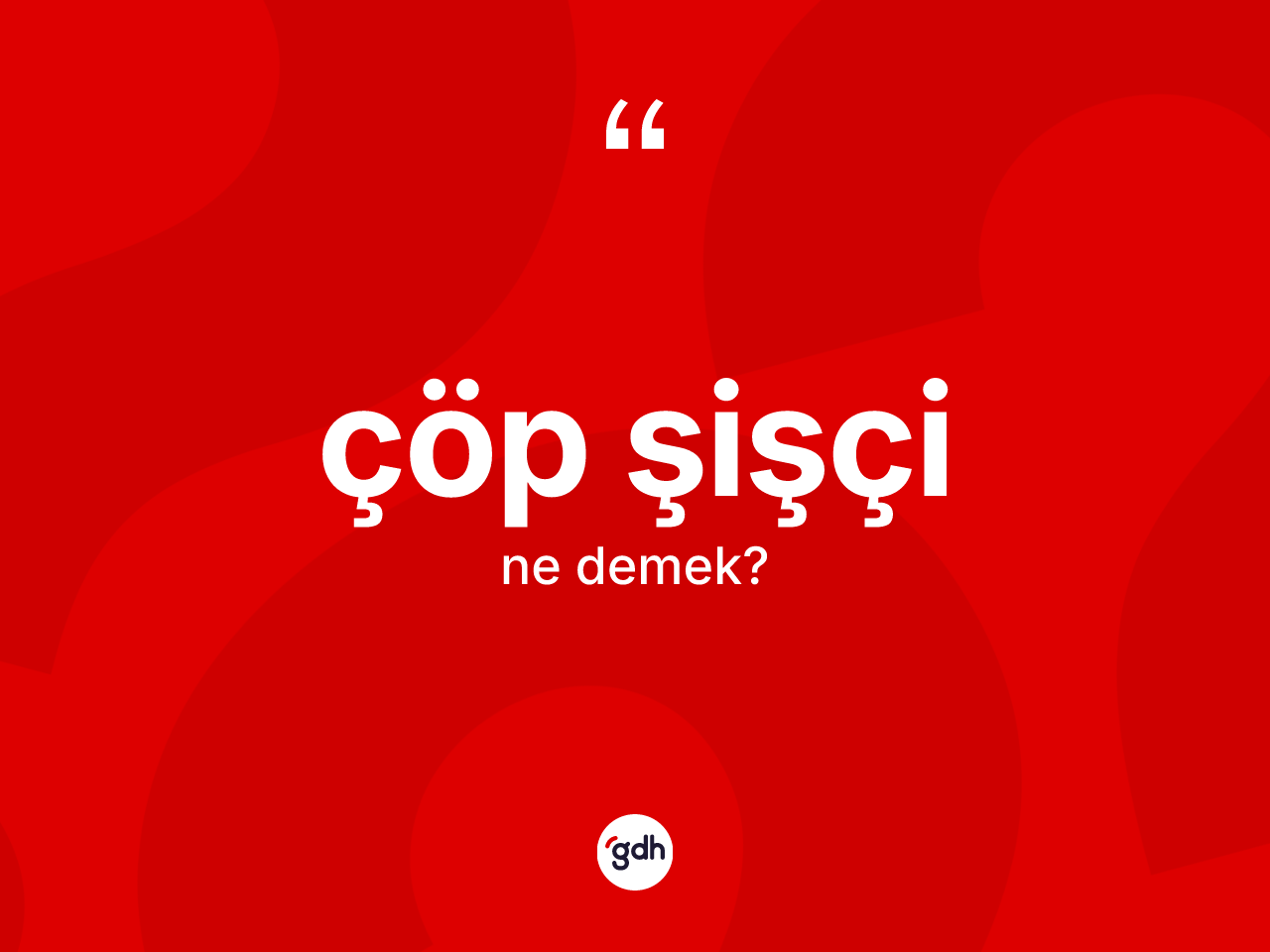 Çöp şişçi kelimesinin sözlükteki tanımı nedir? Çöp şişçinin TDK'ya göre anlamı nedir?