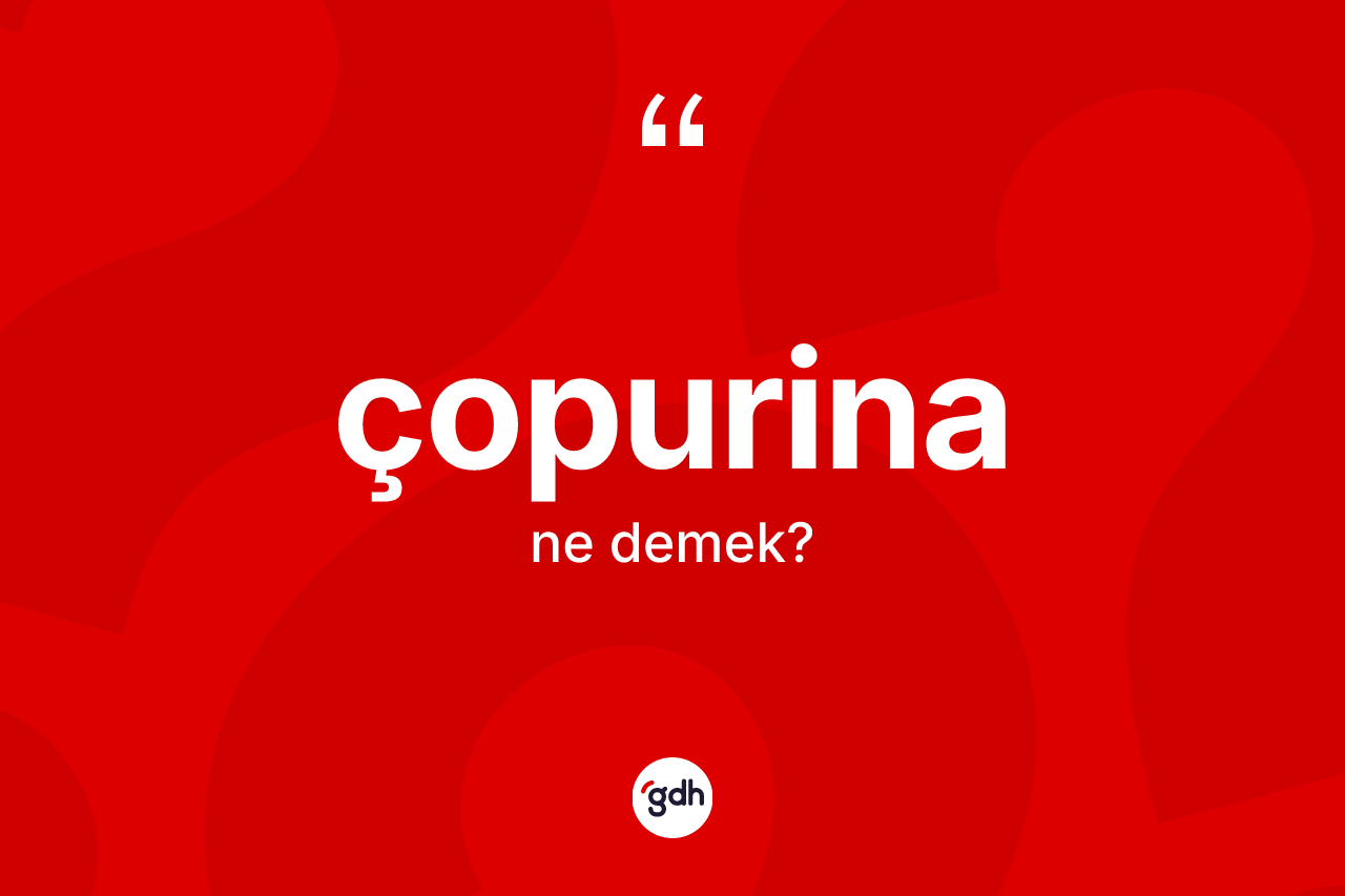 Çopurina kelimesinin sözlükteki tanımı nedir? Çopurinanın kısaca tanımı nedir?