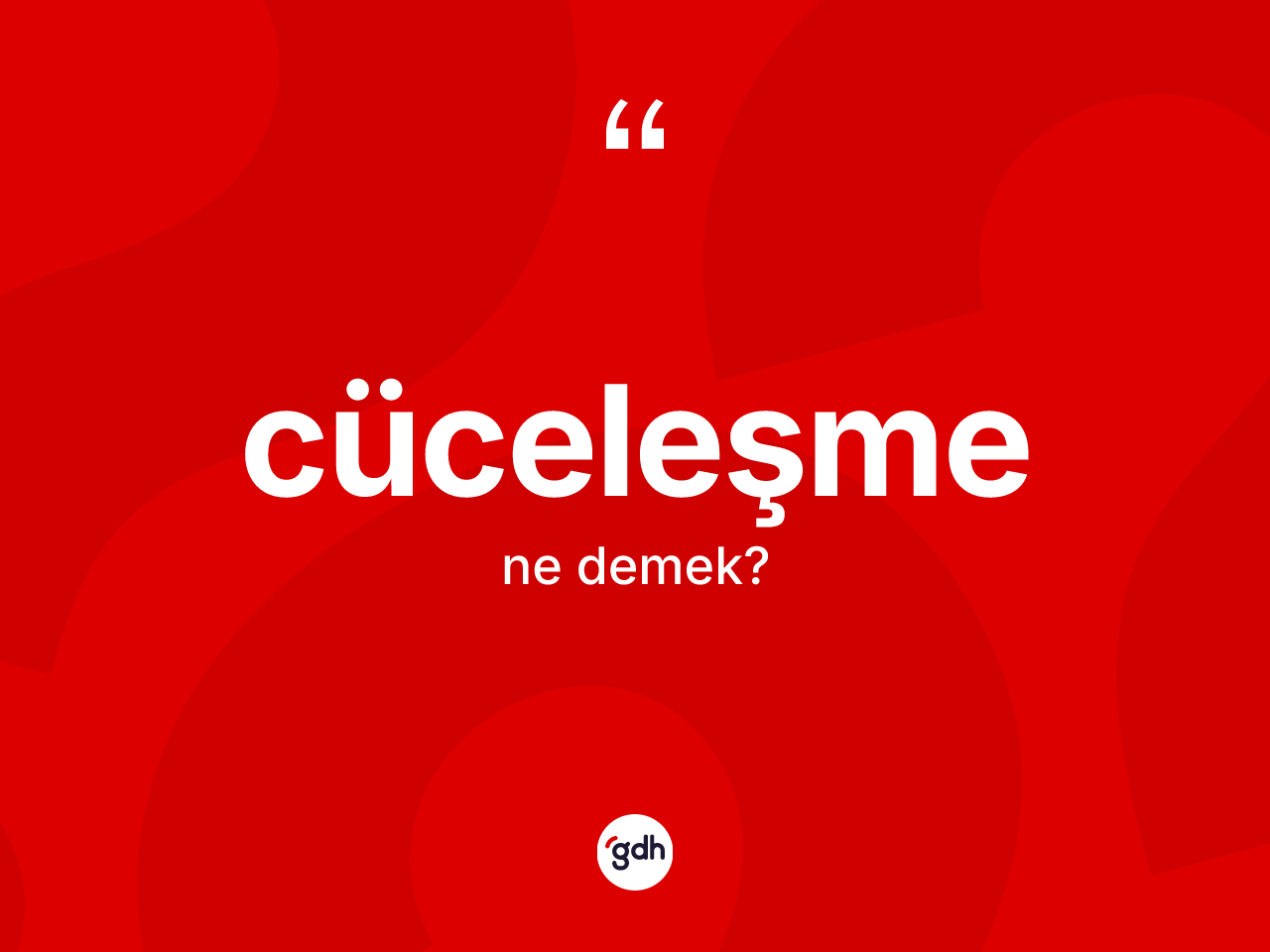 Cüceleşme ne demek? Cüceleşmenin TDK'ya göre anlamı nedir?