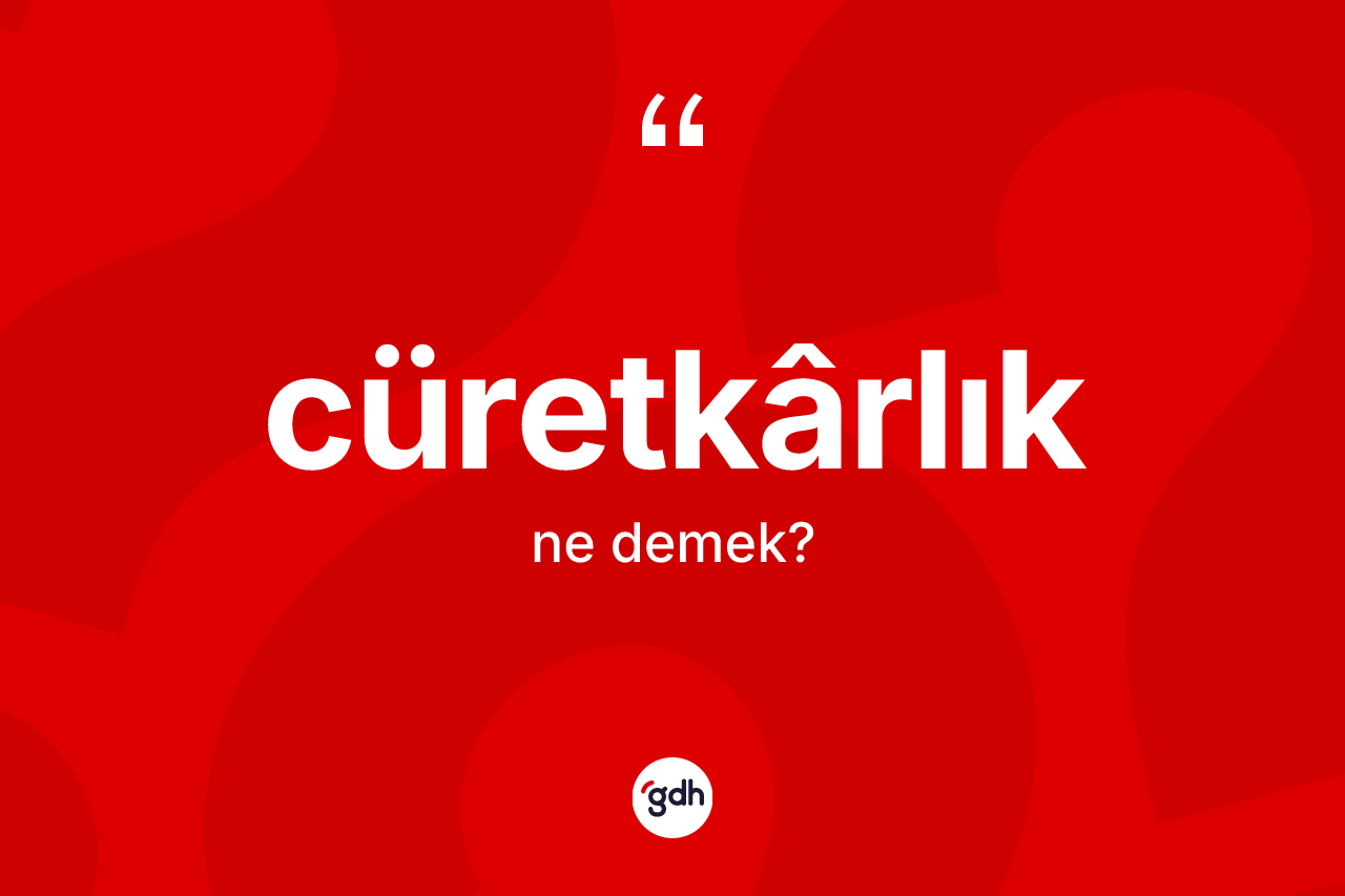 Cüretkârlık ne anlama gelir? Cüretkârlığın TDK'ya göre anlamı nedir?