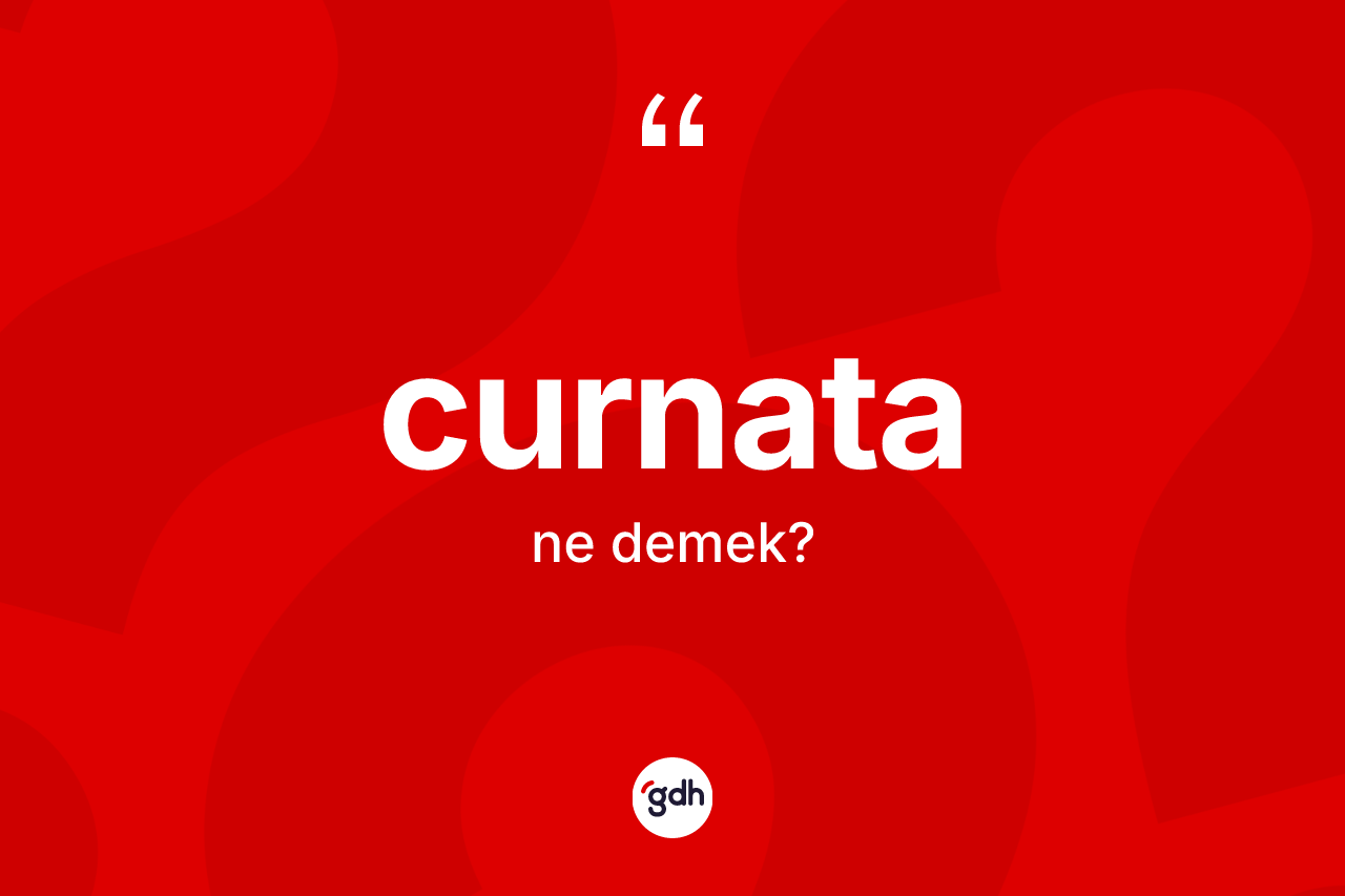 Curnata kelimesinin sözlükteki tanımı nedir?