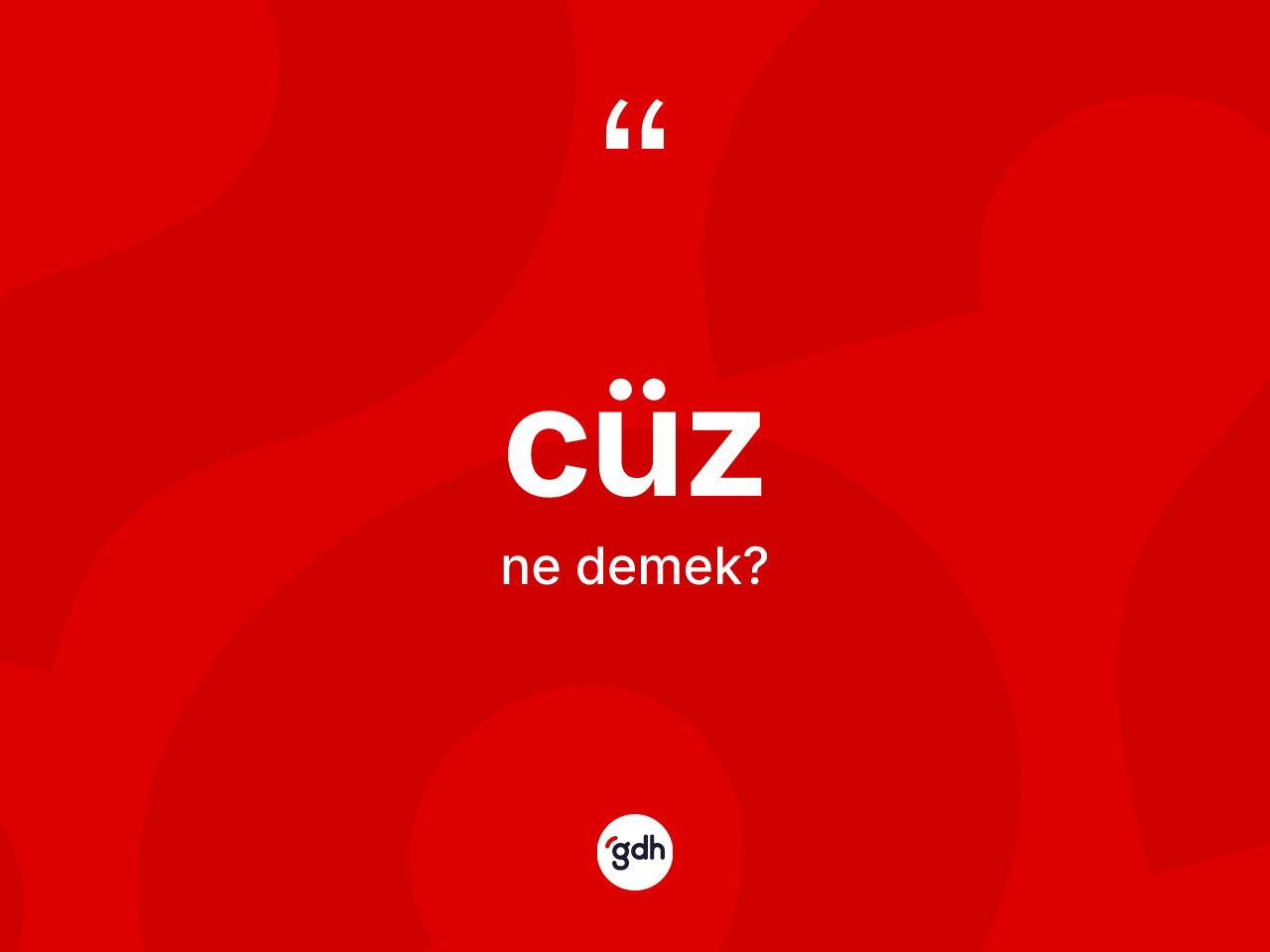 Cüz kelimesinin sözlükteki tanımı nedir? Cüz kelimesinin TDK'ya göre açıklaması nedir?