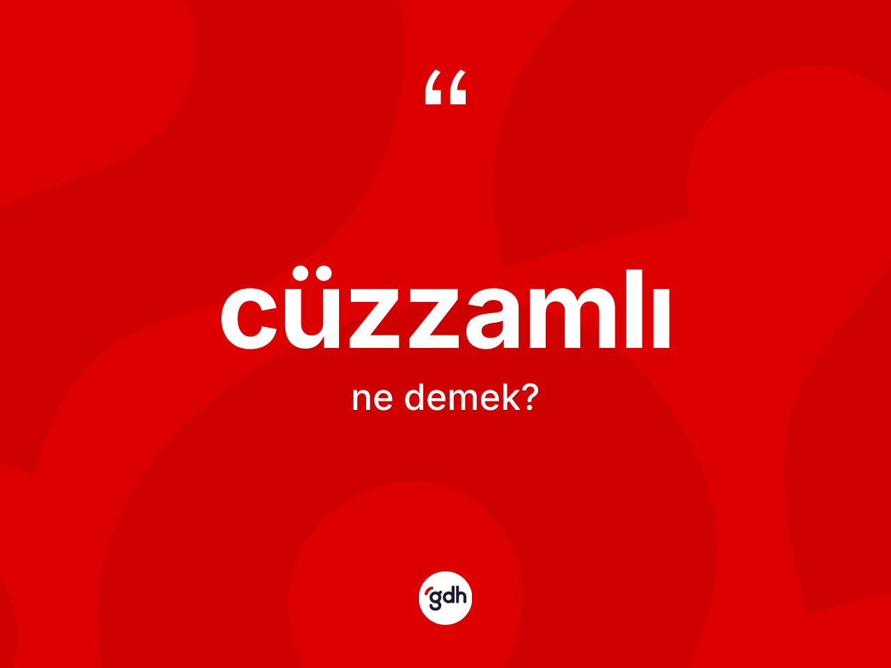 Cüzzamlı ne demek? Cüzzamlının TDK'ya göre anlamı nedir?