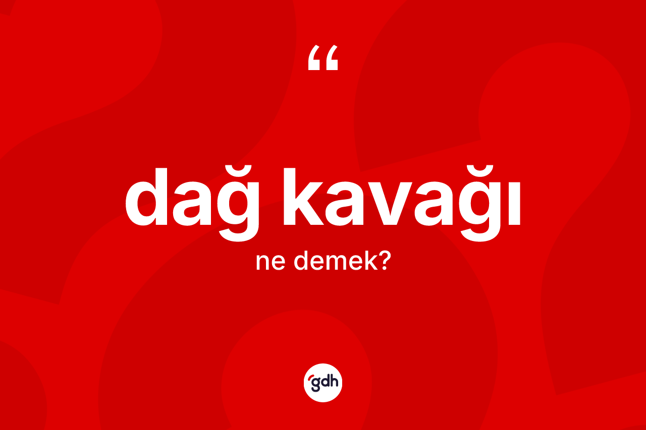 Dağ kavağı kelimesinin anlamı nedir? Dağ kavağı kelimesinin kaç farklı anlamı var?