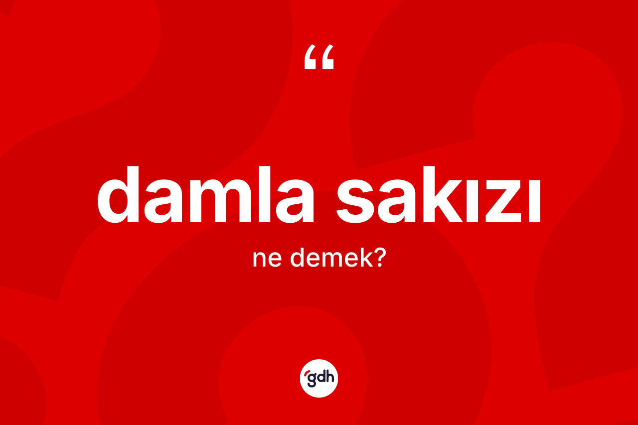 Damla sakızı kelimesinin sözlükteki tanımı nedir?