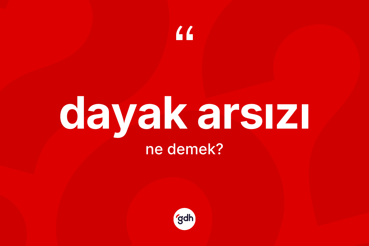 Dayak arsızı ne anlama gelir? Dayak arsızı kelimesinin kaç farklı anlamı var?