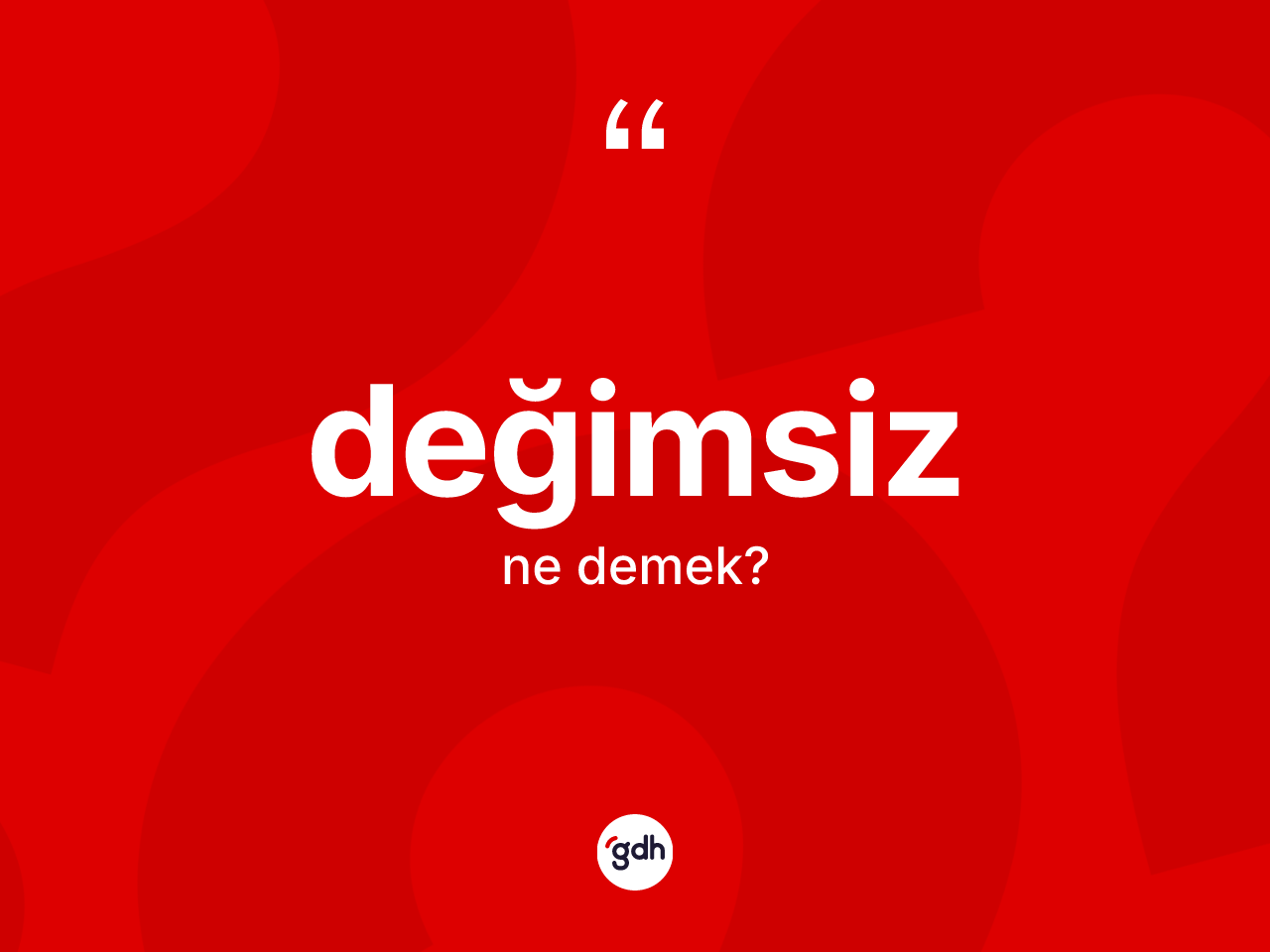 Değimsiz ne anlama gelir? Değimsiz kelimesinin TDK'ya göre açıklaması nedir?