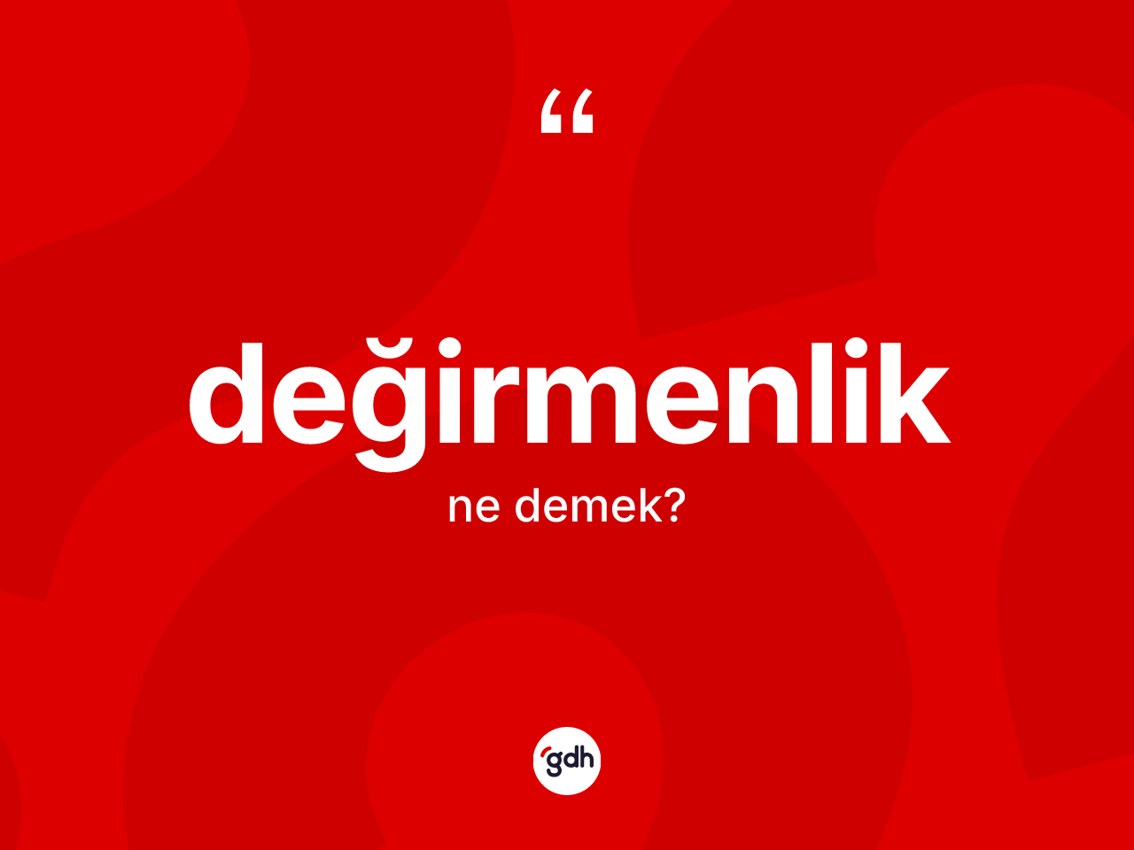 Değirmenlik kelimesinin tanımı nedir? Değirmenlik kelimesinin TDK'ya göre açıklaması nedir?