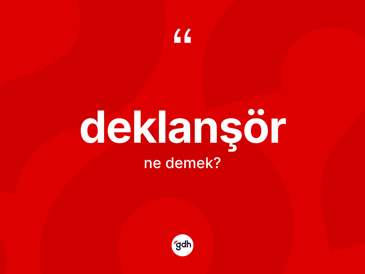 Deklanşör kelimesinin anlamı nedir? Deklanşörün kısaca tanımı nedir?