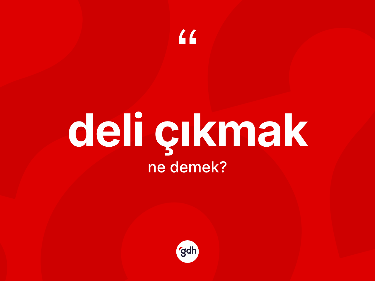 Deli çıkmak ifadesinin sözlükteki anlamı nedir? Deli çıkmak ifadesi hangi durumlarda kullanılır