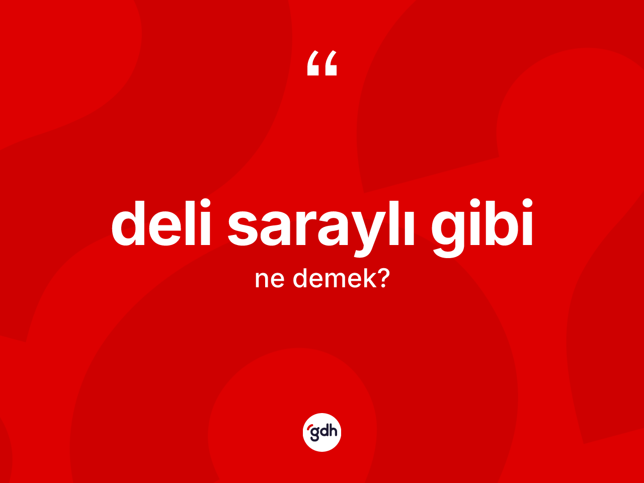 Deli saraylı gibi ifadesinin sözlükteki anlamı nedir? Deli saraylı gibi ifadesinin özellikleri nelerdir?