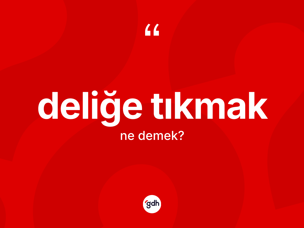 Deliğe tıkmak ifadesinin tanımı nedir? Deliğe tıkmak ifadesi nerede kullanılır?