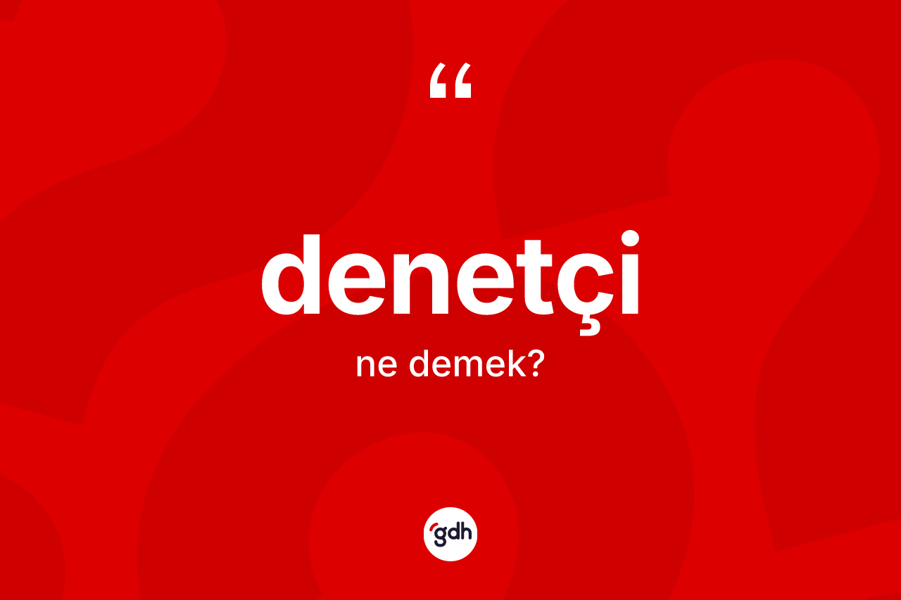 Denetçi kelimesi ne demek?