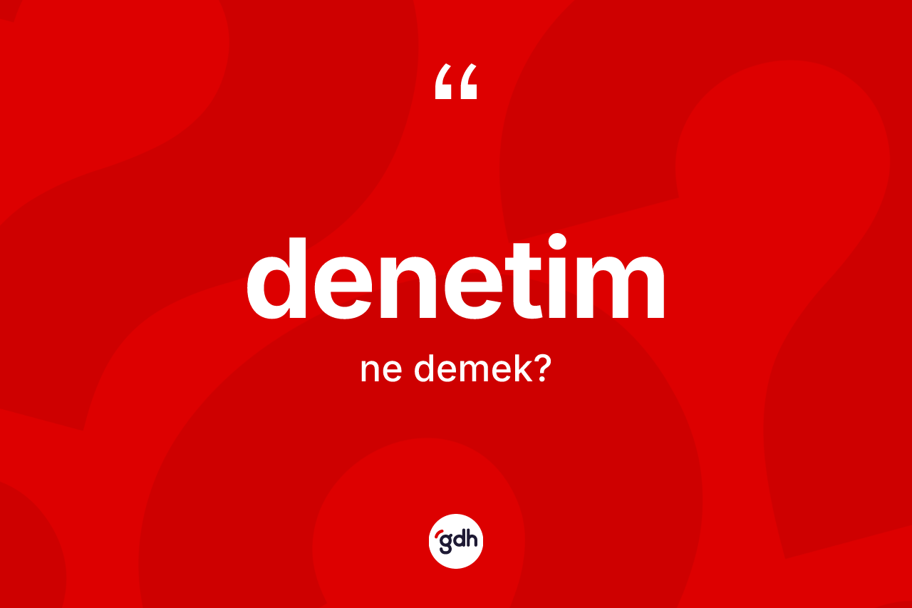 Denetim kelimesi ne anlama gelir? Denetimin TDK'ya göre anlamı nedir?
