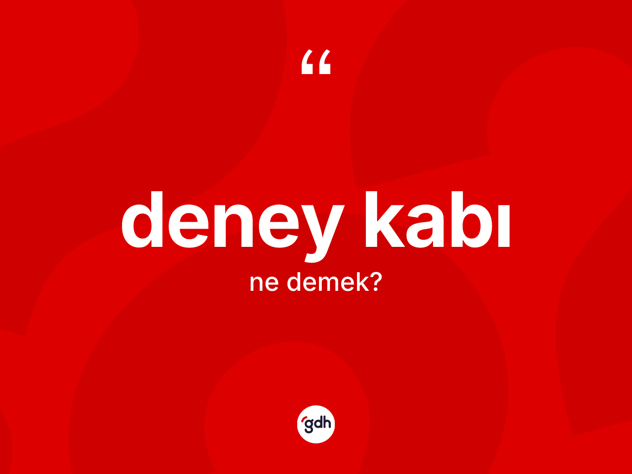 Deney kabı kelimesinin anlamı nedir? Deney kabının TDK'ya göre anlamı nedir?