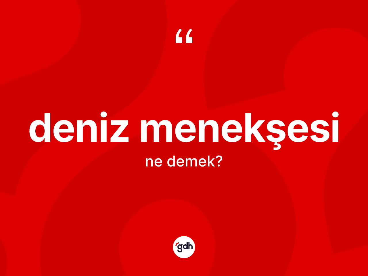Deniz menekşesi kelimesinin sözlükteki tanımı nedir? Deniz menekşesinin TDK'ya göre anlamı nedir?