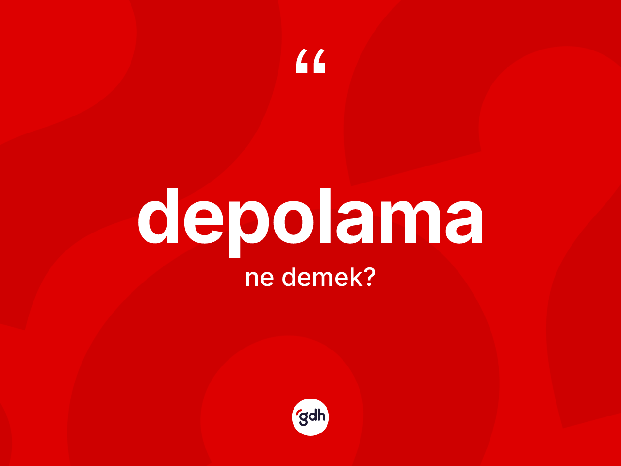 Depolama kelimesinin anlamı nedir? Depolama kelimesinin kaç farklı anlamı var?