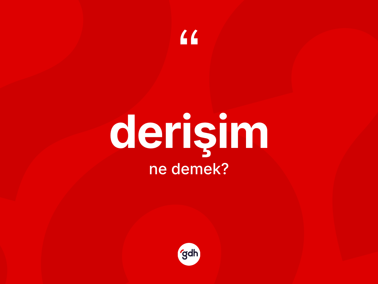 Derişim kelimesinin sözlükteki tanımı nedir? Derişim kelimesinin TDK anlamı nedir?